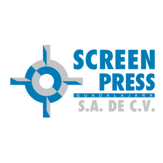 Screen Press Logo PNG Vector