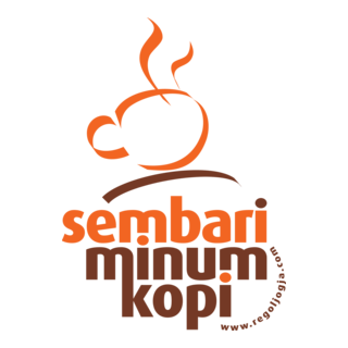 Sembari Minum Kopi Logo PNG Vector