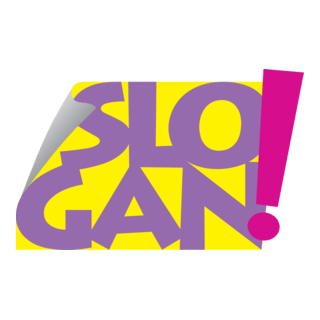 SLOGAN Design Logo PNG Vector