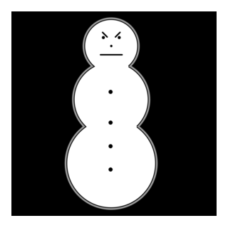 Snowman Logo PNG Vector