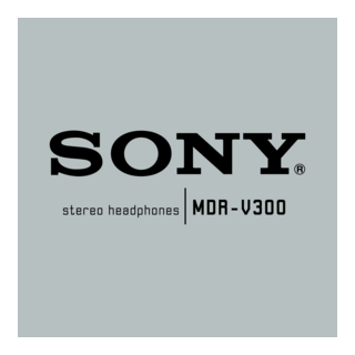SONY MDR-V300 Logo PNG Vector