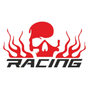 skull Racing Logo PNG Vector