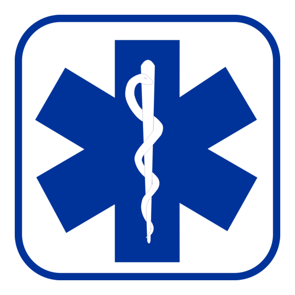Star Of Life Blue Logo PNG Vector