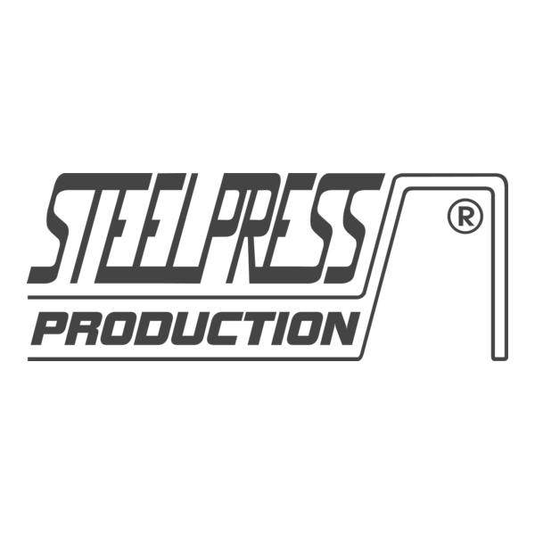 Steel Press Production Logo PNG Vector
