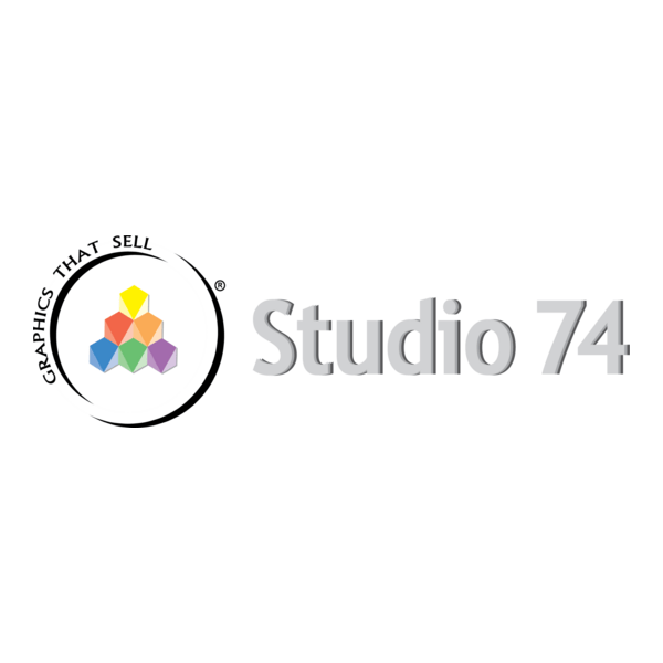 STUDIO 74 Design Logo PNG Vector