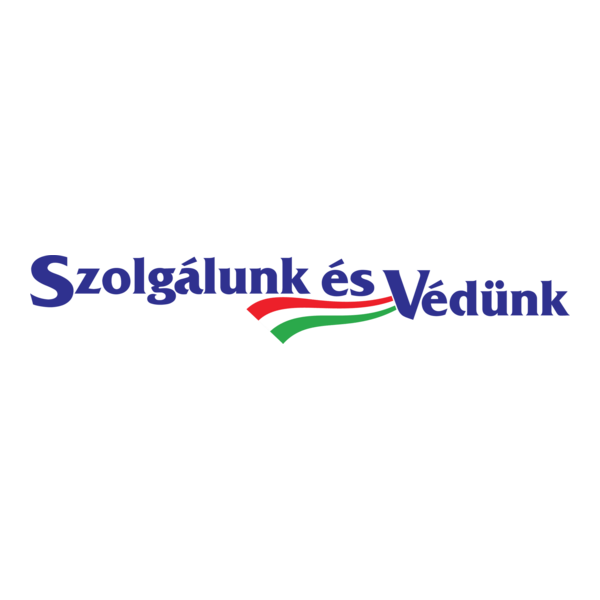 Szolgalunk es Vedunk Logo PNG Vector