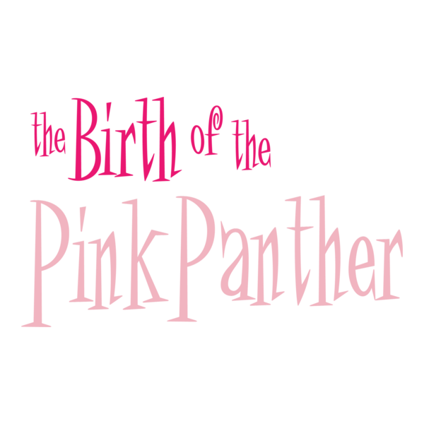 The Birth of the Pink Panther Logo PNG Vector
