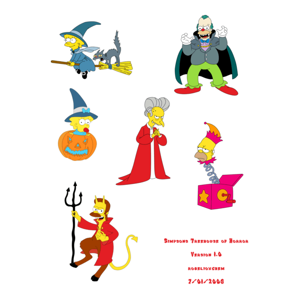 The Simpsons Treehouse of Horror Logo PNG Vector