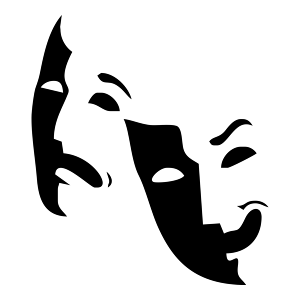 Theater Masks Logo PNG Vector