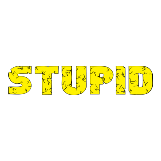 Stupid Logo PNG Vector