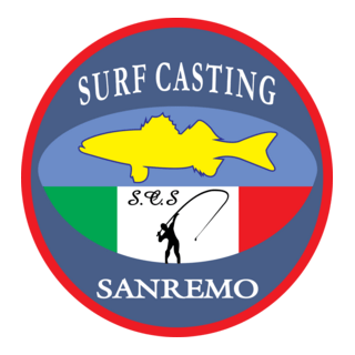 Surf Casting Logo PNG Vector