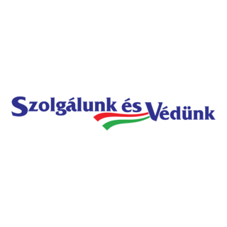 Szolgalunk es Vedunk Logo PNG Vector