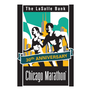 The LaSalle Bank Chicago Marathon Logo PNG Vector