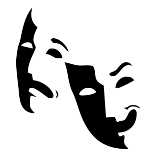 Theater Masks Logo PNG Vector