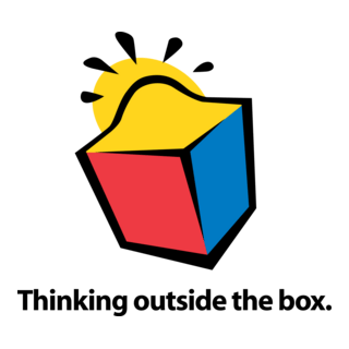 Thinking outside the box Logo PNG Vector