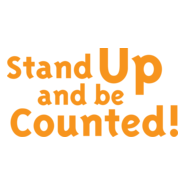 Stand Up and be Counted! Logo PNG Vector