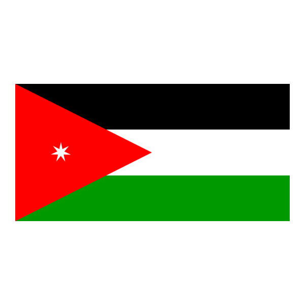 Jordan Flag Logo PNG Vector