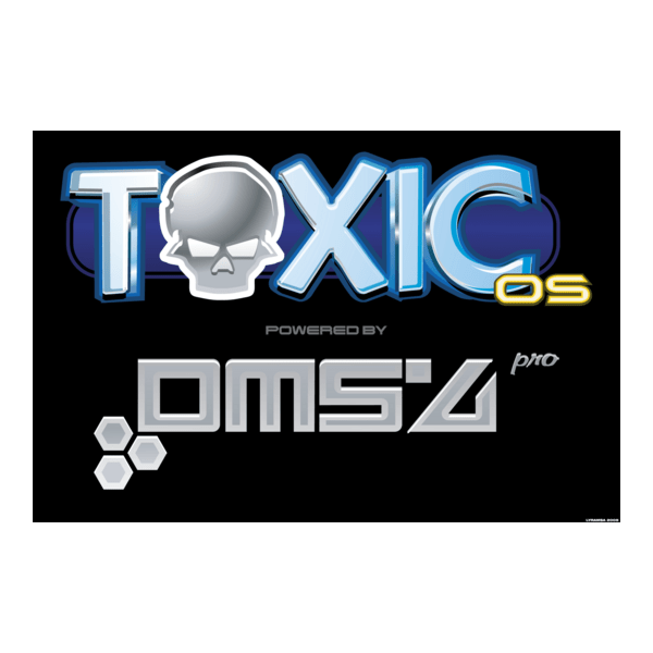 ToxicOS powered by DMS4 PRO Logo PNG Vector