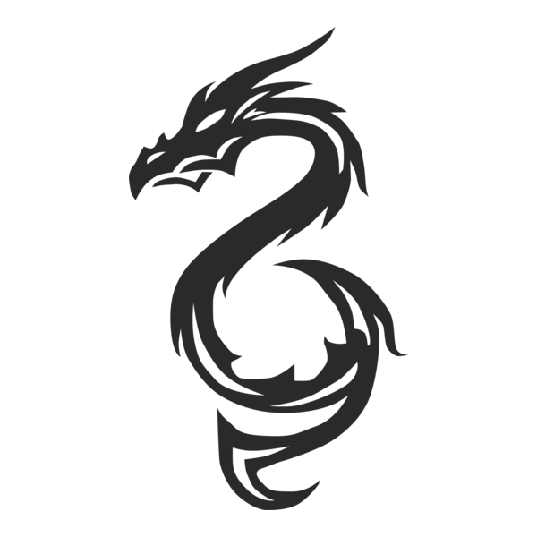 Triba Black Dragon Logo PNG Vector