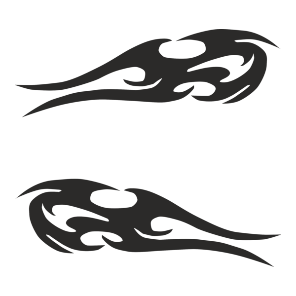 Tribal Custom Tank Logo PNG Vector