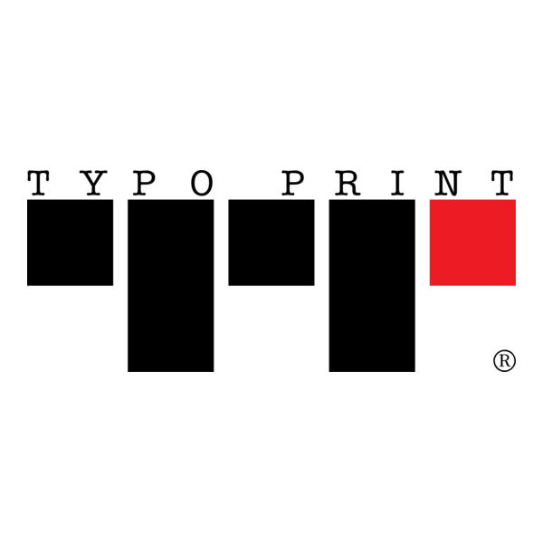 Typo Print BG Logo PNG Vector