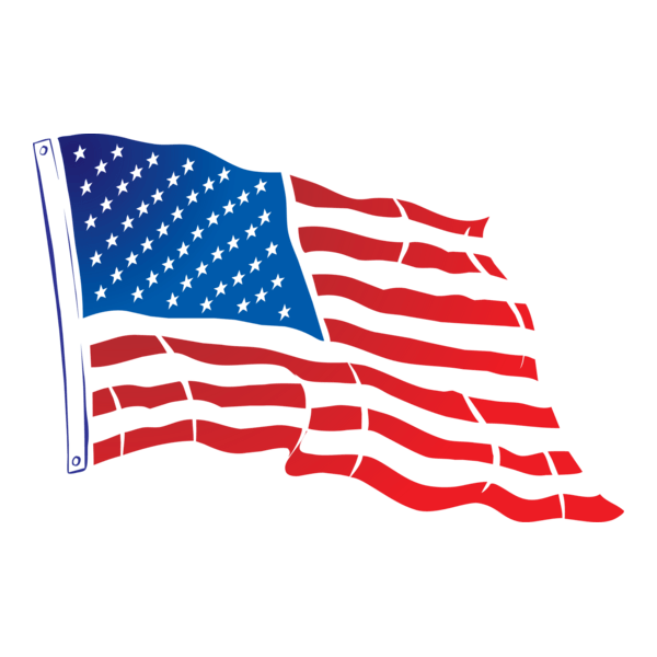 USA Flying Flag Logo PNG Vector