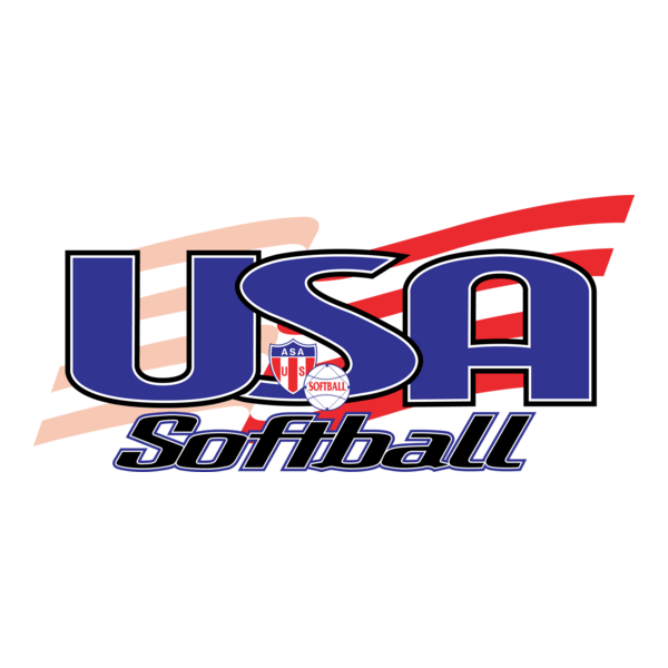 USA Softball Logo PNG Vector