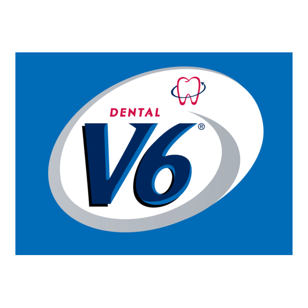 V6 Dental Logo PNG Vector