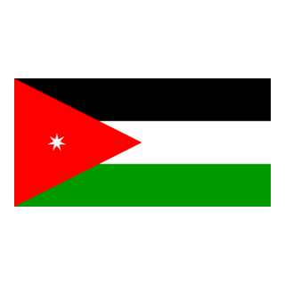 Jordan Flag Logo PNG Vector