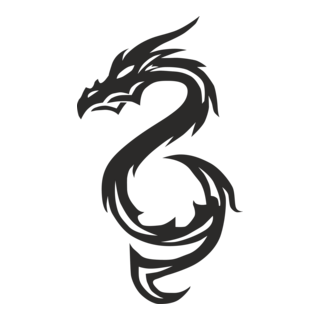 Triba Black Dragon Logo PNG Vector