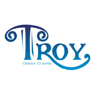 Troy Greek Cuisine Logo PNG Vector