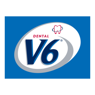 V6 Dental Logo PNG Vector