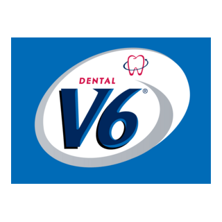 V6 Dental Logo PNG Vector