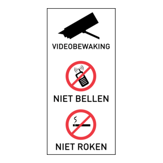 Videobewaking - Niet Bellen Niet Roken Logo PNG Vector