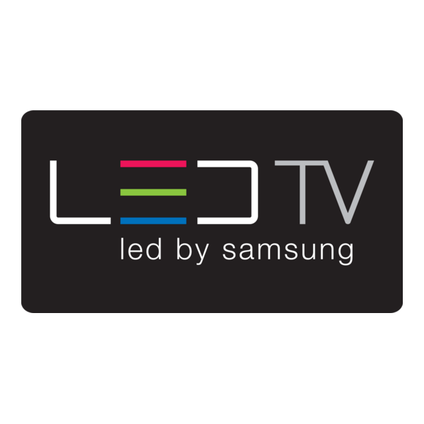 LED TV by Samsung Logo PNG Vector