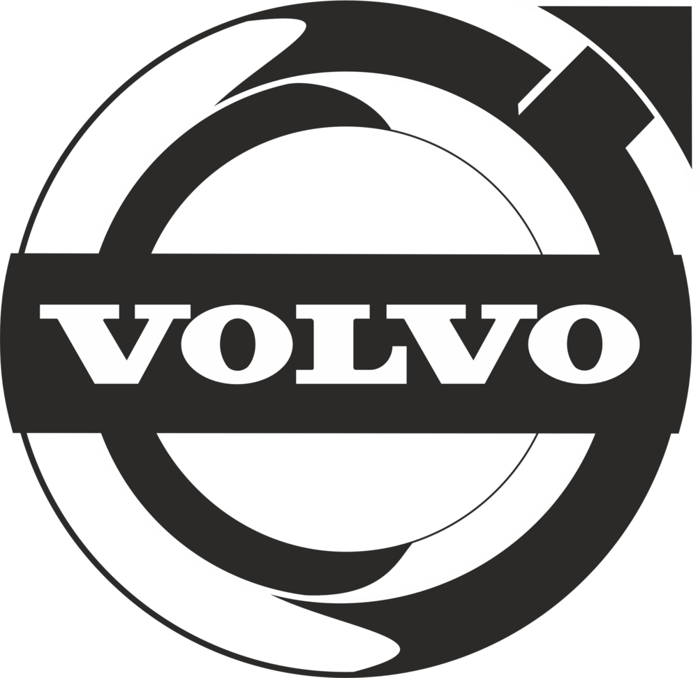 volvo black&white Logo PNG Vector