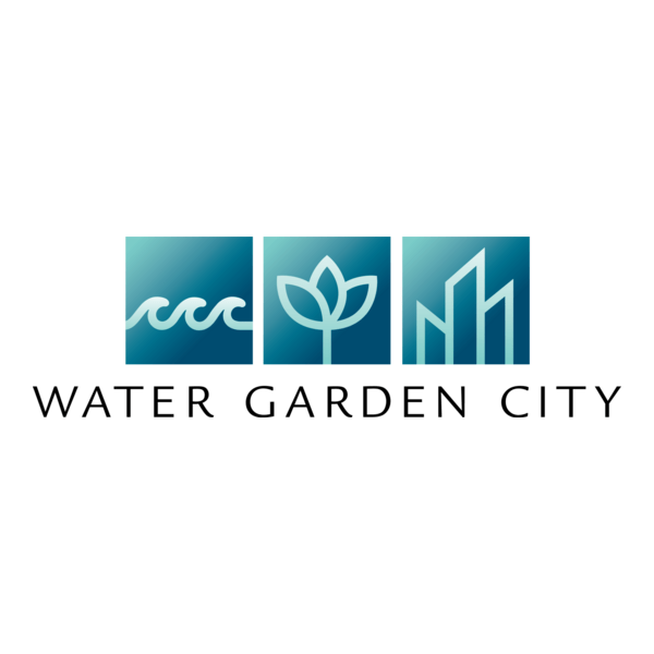 Water Garden City Logo PNG Vector