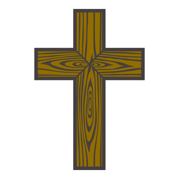 wood cross Logo PNG Vector