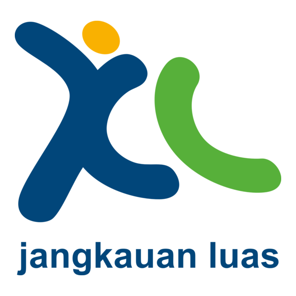 XL Jangkauan Luas Logo PNG Vector