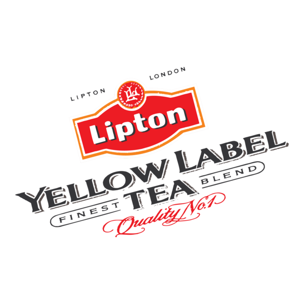 Yellow Label Tea Logo PNG Vector