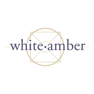 White Amber Logo PNG Vector