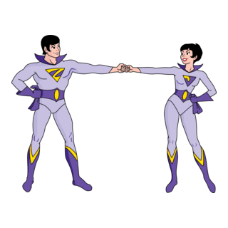 Wonder Twins Logo PNG Vector