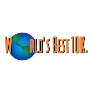 World's Best 10K Marathon Logo PNG Vector