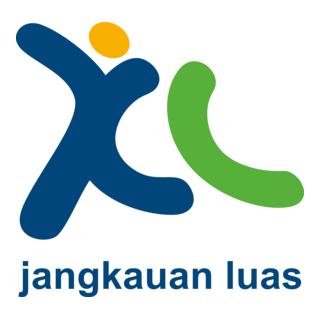 XL Jangkauan Luas Logo PNG Vector