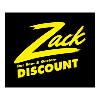 Zack Bau- & Garten-Discount Logo PNG Vector