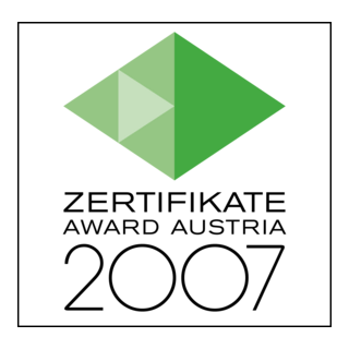 Zertifikate Award Austria 2007 Logo PNG Vector