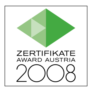 Zertifikate Award Austria 2008 Logo PNG Vector