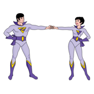 Wonder Twins Logo PNG Vector