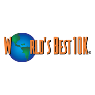 World's Best 10K Marathon Logo PNG Vector