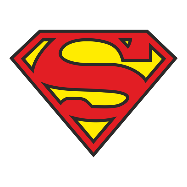 3 Colors Superman Logo PNG Vector